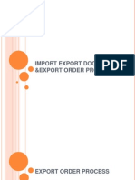 Import Export Document &export Order Process