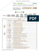 Calendário Litúrgico - Calendário Romano Geral (2025)