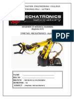 Mechatronics Lab Manual 2019 Regulation