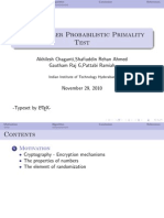 Rabin Miller Primality Test