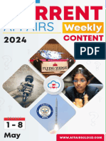 Current Affairs Weekly Content PDF May 2024 1st Week by AffairsCloud 1