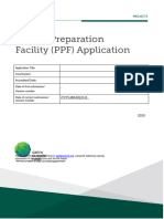 Project Preparation Funding Application