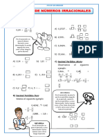 Los Números Irracionales para Tercero de Secundaria