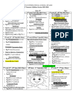 1st Semester Grade 4 Syllabus 2023-24