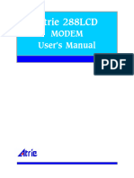 Atrie 288 LCD Modem User S Manual