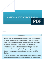 Nationalization of Banks