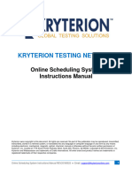 Kryterion Testing Network Online Scheduling Manual