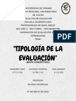 Tipologia de La Evaluación.