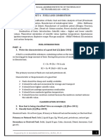 Chemistry Unit 4 Fuels and Combustion Notes Rit Format Final