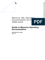 Guide To Wavence Operating Documentation