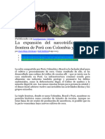 La Expansión Del Narcotráfico en La Frontera de Perú Con Colombia y Brasil