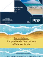 L'impact de La Pollution de L'eau Sur La Vie Humaine: D'Enseignement Interdisciplinaire 2023-2024