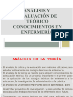 Análisis - y - Evaluación - Del - Conocimiento - Teórico - en - Enfermería