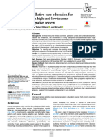 Comparison of Palliative Care Education For Family