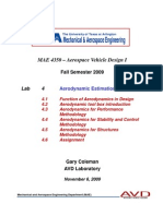 MAE 4350 - Lab 4 Aerodynamics