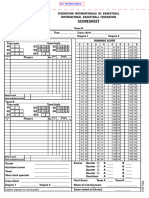 FIBA Bloc Scoresheets 2022 Bat