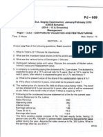 CBCS 3.3.3 Corporate Valuation and Restructuring (2019)