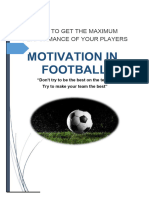 Motivation in Grassroots Soccer Players