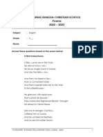 Worksheet Grade 5 (Poem)