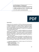 DRV, La Organización Popular Ante El Reto de La Reconstrucción, RMCPS - 123, 1986