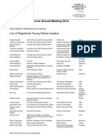 WEF AM14 YGL List