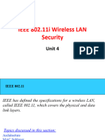 Ieee Wireless Standard TCS 619 Unit 4 2024