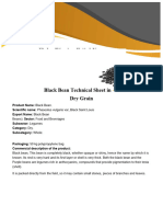 Black Bean Technical Sheet