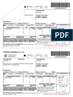 國際包裹託運單CG009739669TW