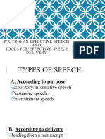 Writing An Effective Speech