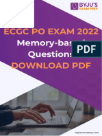 Ecgc Po Memory Based PDF 56