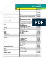 DH 22076 Manufacturing Schedule of AVRM-27 Mill Components