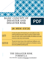 Basic Concept of Disaster and Disaster Risk