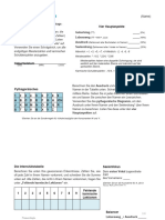 Numerologie-Arbeitsblatt Und Lesetabelle