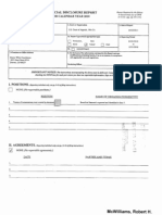 Robert H McWilliams Financial Disclosure Report For 2010