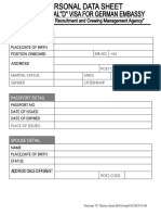 Personal Detail: Name Place, Date of Birth Position Onboard MB No +62