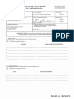 Garland E Burrell JR Financial Disclosure Report For 2010