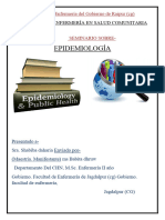 Epidemiología: Materia-Enfermería en Salud Comunitaria