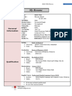 Habib CV (Pharmacy)