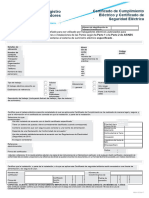 Certificado de Cumplimiento Eléctrico y Certificado de Seguridad Eléctrica
