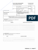 Joseph F Anderson JR Financial Disclosure Report For 2010