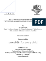 Booklet On Role of District Administration in Preventing and Combating Human Trafficking