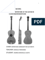 Classical Guitar Repertoire