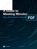 A Guide To Meeting Minutes