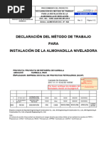 Procedimiento de Instalación de La Plataforma Niveladora