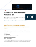 Acelerador de Creadores - Volumen 1 0