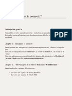 RESUMEN - Michael J. Sandel Justicia - ¿Qué Es Lo Correcto?