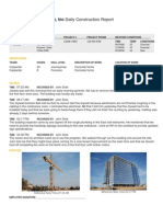 Daily Construction Report Sample