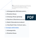 Los Adaptógenos Beneficios Momento de Toma y Cntidades, Resumen