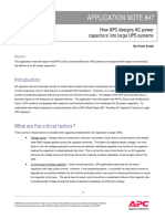 APC Application Note 047 - How APC Designs AC Power Capacitors Into Large UPS Systems