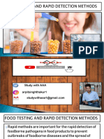 Rapid Test Method of Food